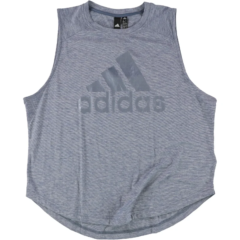 Adidas Womens Winners Muscle Tank Top, Blue, X-Small