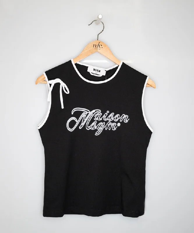 MSGM tank top Black