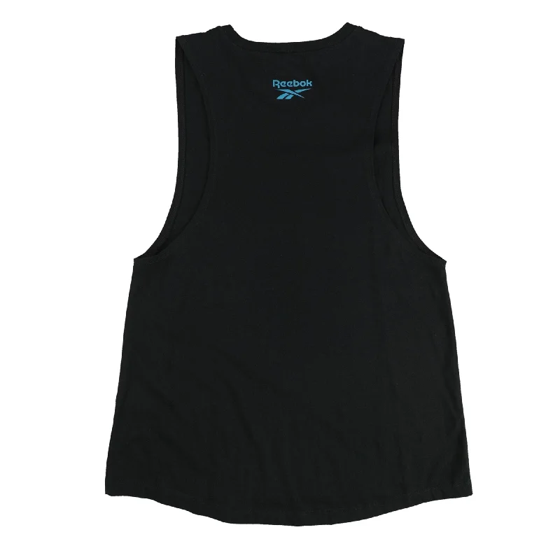 Reebok Womens Zero Days Off! Muscle Tank Top, Black, Small