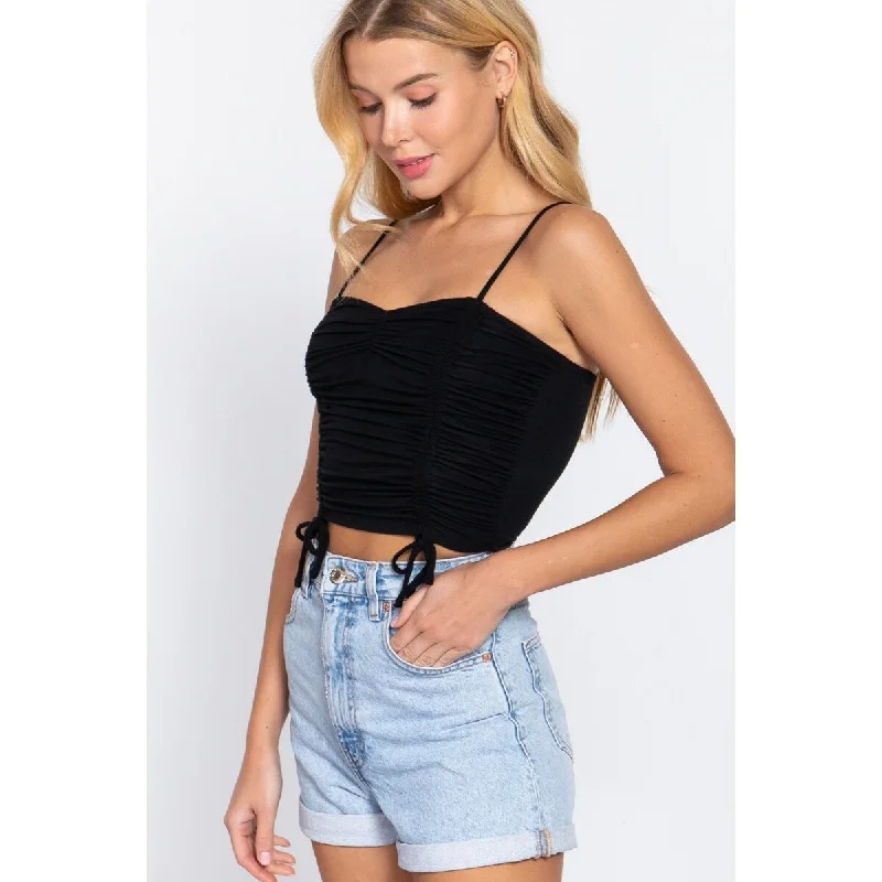 Ruched Side Shirring Cami Top