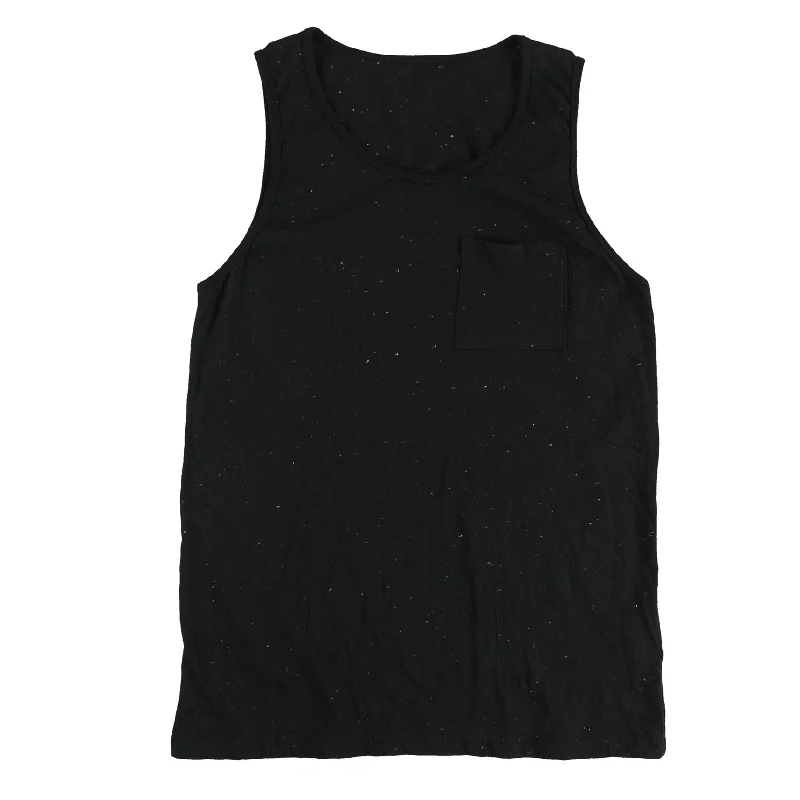 Tags Weekly Womens Multi Tone Dots Tank Top, Black, Small