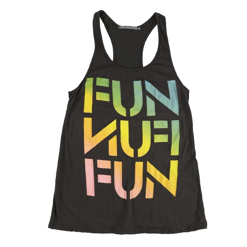 Truly Madly Deeply Womens Fun Fun Fun Racerback Tank Top