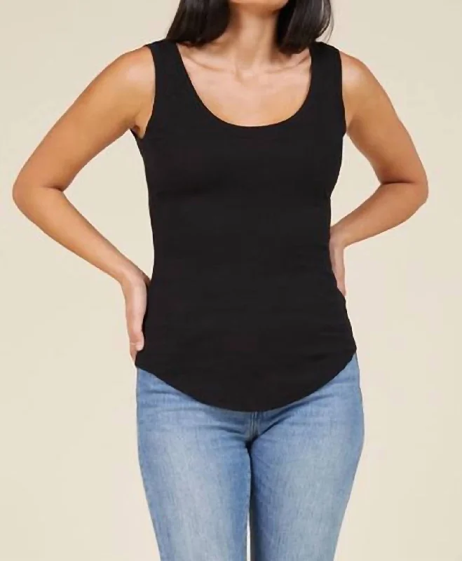 You Rib Tank In Black