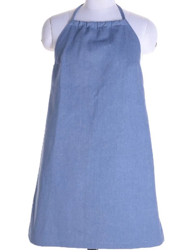 Label Erin Denim Halter Neck Dress