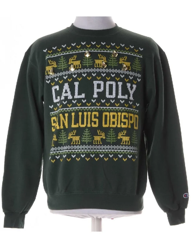 Label Christmas Sweatshirt With Bells