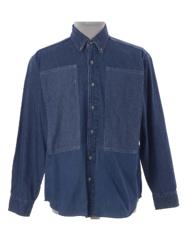 Label Darren Two Tone Denim Shirt