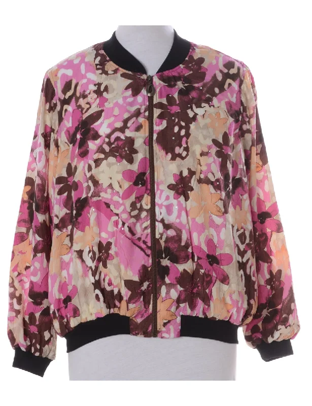 Label Kay Bomber Patterned Jacket