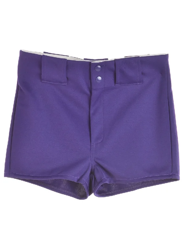 Purple Baseball Shorts