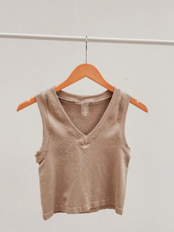 Sand V Basic Top