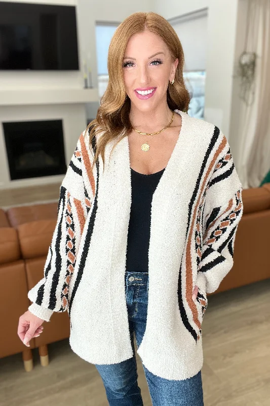 Holding On Aztec Print Cardigan